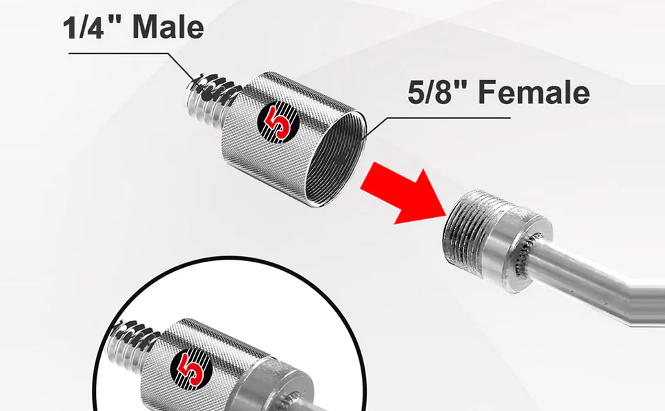 mic stand adapter, mic stand parts, mic mount adapter, microphone stand adapter, mic screw adapter