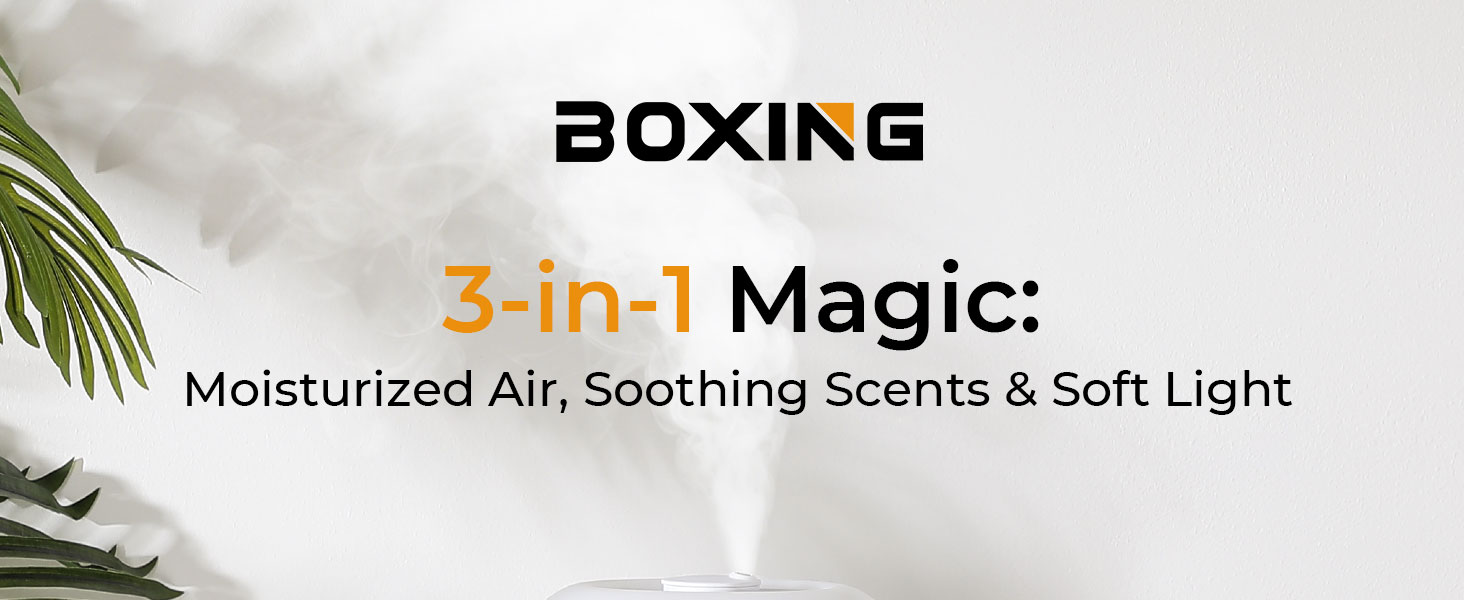 3 in 1 humidifier with night light and aroma box