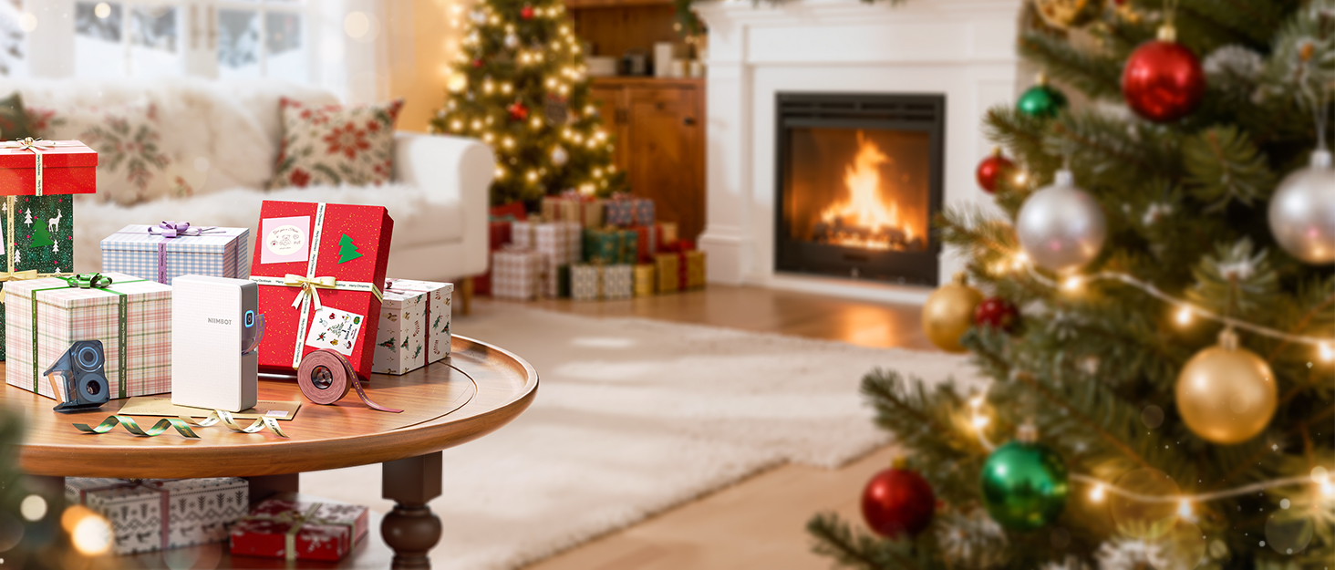 NIIMBOT N1 label maker for Christmas gifts wrapping