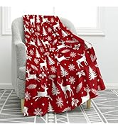 Jekeno Christmas Snowflakes Blanket Winter Throw Gifts for Women Men Kids Girls Boys Mom Wife Fem...