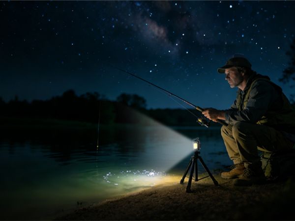 Portable keychain light ideal for night fishing
