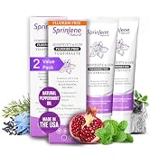 Sprinjene Fluoride Free Toothpaste for Sensitive Teeth &amp; Gum - All Natural Toothpaste Fluoride Fr...