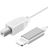 MeloAudio USB 2.0 Cable Type B to Midi Cable OTG Cable Compatible with iOS Devices to Midi Contro...