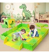 56" X 56" EVA Foam Baby Play Mat Tiles, Foam Puzzle Floor Play Mat for Kids &amp; Toddlers, Interlock...