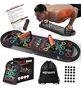 HOTWAVE Portable Exercise Equipment with 16 Gym Accessories,20 in 1 Push Up Board Fitness,Resista...