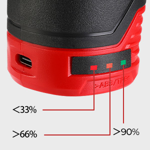 Battery indicator light