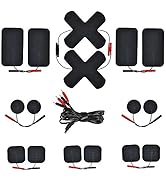 Belifu Electrode Pads 16 PCS with 2.35mm Safety Plug 4 Lead Electrodes Wires with Pin Tips Connec...
