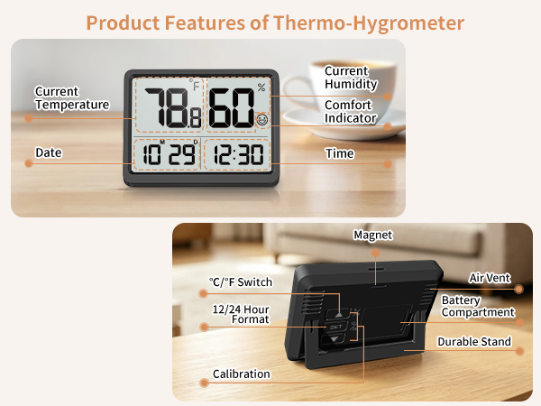 Product Features of Thermo-Hygrometer