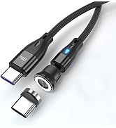 100W Magnetic USB C Cable USB C to USB C Cable Magnetic Fast Charging Cable Data Transfer for Mac...