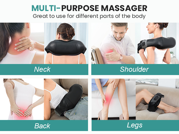 Nekteck Shiatsu Neck Massager for Pain Relief Deep Tissue with Heat gifts for men women birthday