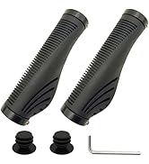 RYANGO Bike Grips, Double Lock Bike Handlebar Grips, Mountain Bike Grips Bicycle Grips Ergonomic ...
