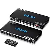 HDMI Matrix 4 In 2 Out 4K 60Hz 4:4:4 HDR 10 Atmos SPDIF 5.1CH Audio Extractor - 16 EDID Option, H...