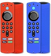 [2 Pack] Pinowu Firestick Remote Cover Compatible with Fire TV Stick 4K Max Alexa Voice Remote (3...