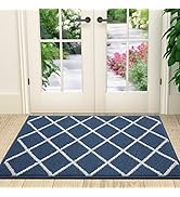 Finchitty Indoor Door Mat, Non-Slip Absorbent Resist Dirt Entrance Rug, Durable Machine Washable ...
