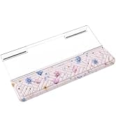 MOSISO Wrist Rest for Keyboard&amp;Keyboard Stand Set, Cosmos Flowers Ergonomic Wrist Rest Pad, Non-S...