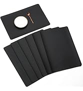 pigchcy Leather Placemats,Durable Waterproof Placemat for Dining Table,Washable Pure PVC Kitchen ...