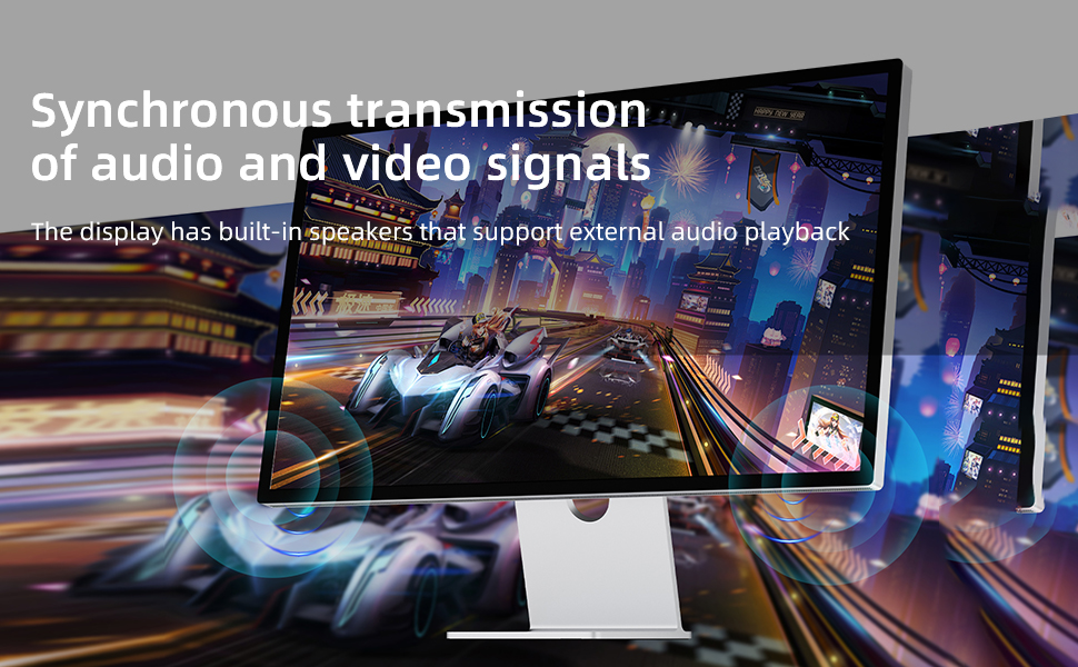 Synchronous transmission of audio and video signals