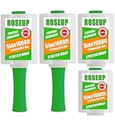 ROSEUP Clear Stretch Wrap Film 5" x 1000ft Roll with Handle, 80 Gauge Thick Cling Plastic Wrap fo...