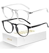 logclub Blue Light Glasses For Woman/Men Blue Light Blocking Glasses, Retro Round Anti Eyestrain ...