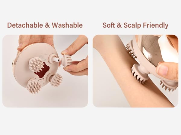 washable detachable massager claws