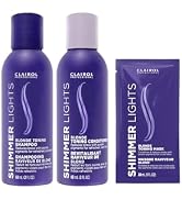 Clairol Professional Shimmer Lights Purple Shampoo &amp; Conditioner, with Violet Toning Mask *Trial ...