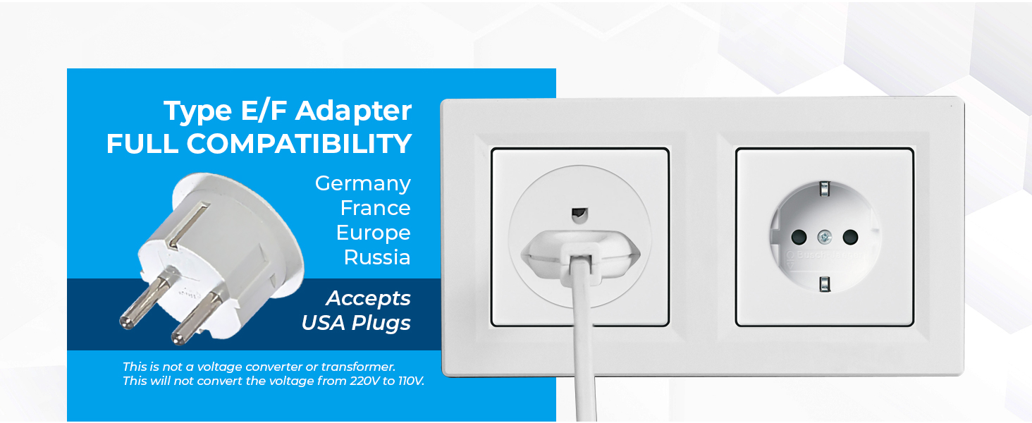 European Travel Plug Adapter