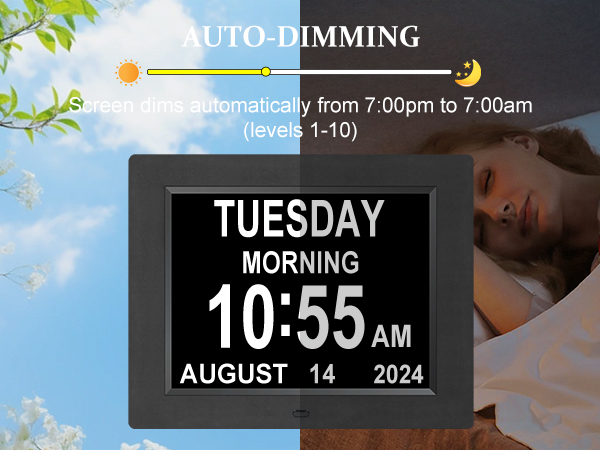  Digital Calendar Day Clocks for Seniors