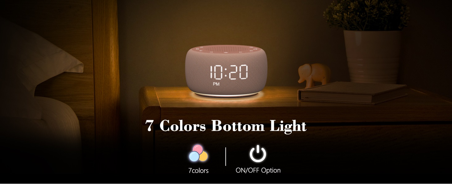Sound machine alarm clock