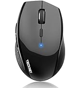 TECKNET Bluetooth Mouse, 4800 DPI Computer Mouse, 2-Year Battery Wireless Mouse 6 Adjustable DPI,...