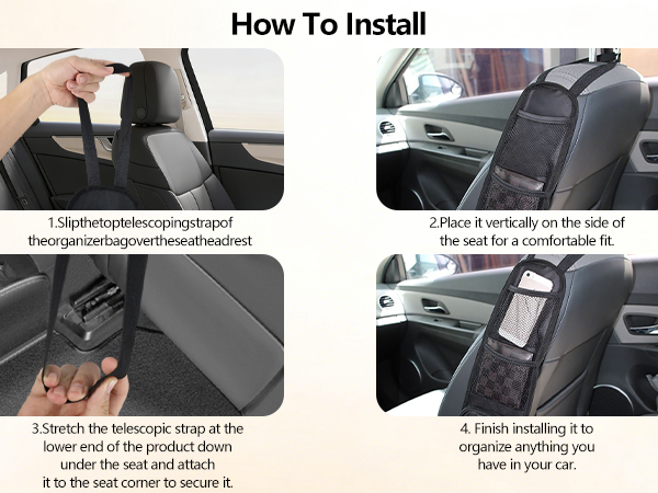 3-in-1 Car Backseat Organizer