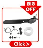 Kayak Rudders Kit, Canoeing Rudder Replacement Parts, Tail Vane Rudder Set for Sea Kayaks Fishing...