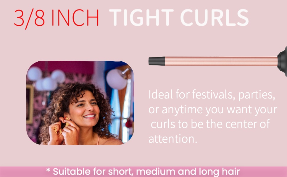 9mm curling wand for tight curls