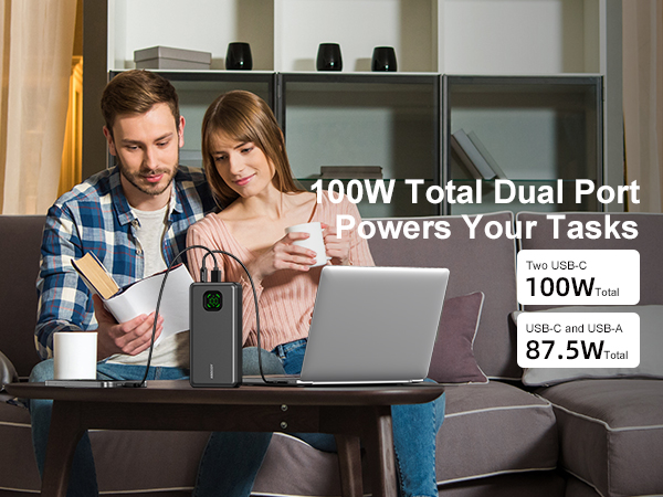 100W Total Dual Port