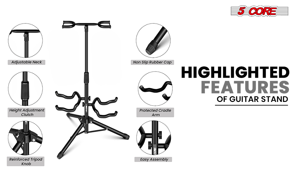 Metal Guitar Stand,2 Guitar Holders,acoustic electric guitar stands,floor guitar stand