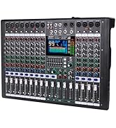Doslnlya GF12 Multifunction 12 Channel Audio Mixer Stage Performance Mixer Isolated Independent M...