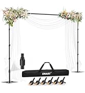 EMART Backdrop Stand,10x8.5ft(WxH) Adjustable Photo Background Stand with Upgrade Rod,Heavy Duty ...