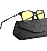 ANYLUV Blue Light Glasses Men, Metal Bluelight Computer Gaming Glasses | Lightweight Mens Blue Li...