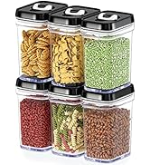 DWËLLZA KITCHEN Airtight Food Storage Containers with Lids – 6 Piece Set Air Tight Kitchen Storag...