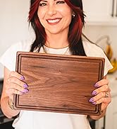 small Made in USA Black Walnut Wood Cutting Board