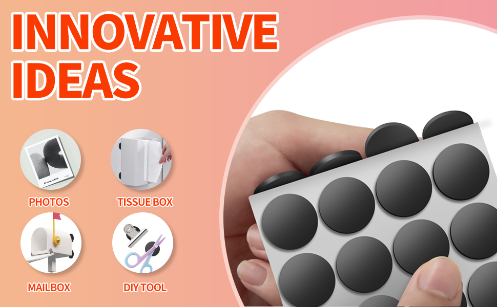 mini adhesive magnetic dots 120 pack