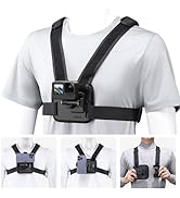 ULANZI CM028 Adjustable Chest Mount Harness w Vertical/Horizontal Switching for GoPro DJI Insta36...