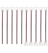 iNextStation 10Pcs LED Neon Solderless Connector Accessories Kit for 6x12mm 12V LED Neon Strip Li...
