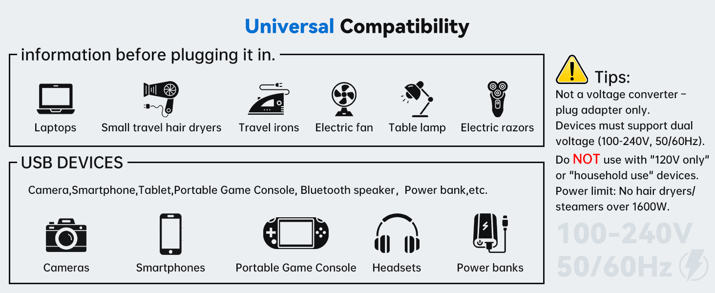 travel power adapter