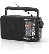 TOMASHI Portable T-15 Shortwave Radio,AM FM Transistor Radio with Best Reception,Large Tuning Kno...