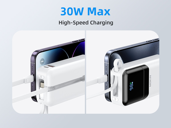 30w power bank fast charger