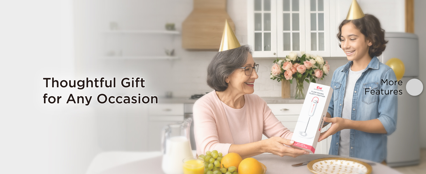 Kitchen Mama aerolatte milk frother handheld mixer drink frother frother wand rechargeable