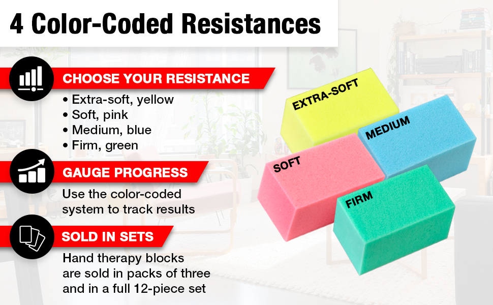 CanDo Hand Therapy Blocks