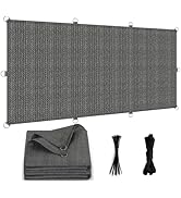 Vocray Sun Shade Cloth 12x24 FT, UV Block Outdoor Patio Shade Cover, Permeable and Tear Fade Resi...