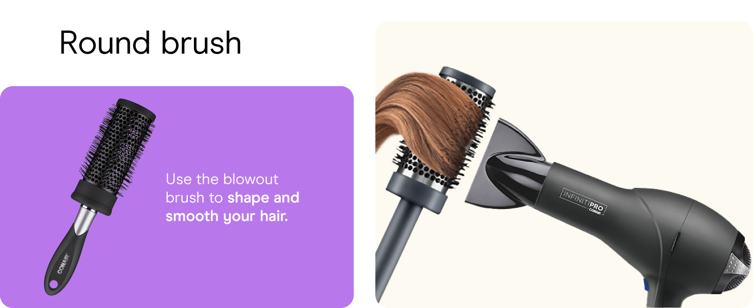 Conair small, mini, and compact hair dryer for travel. Handle folds for easy storage.