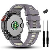 ZPJPPLX 20mm Compatible with Garmin Fenix 7S 7S Pro 6S 6S Pro 5S 5S Plus Watch Band,Soft Silicone...
